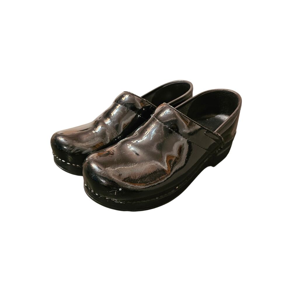 Women's Shiny Black Dansko size EU 39 US 8.5/9  slip on clog‎ shoes